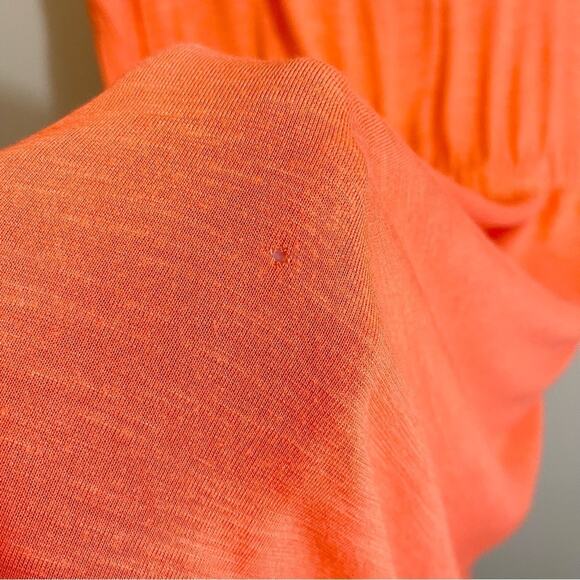 Old Navy Women's Orange V-Neck Short Cap Sleeve Elastic Waist Swim Cover-Up XXL - Picture 8 of 11